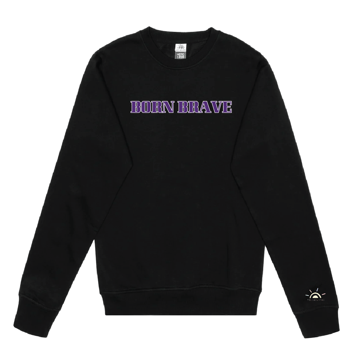 Crewneck Sweater (Black) | Youth | Mount Sinai NICU PAC