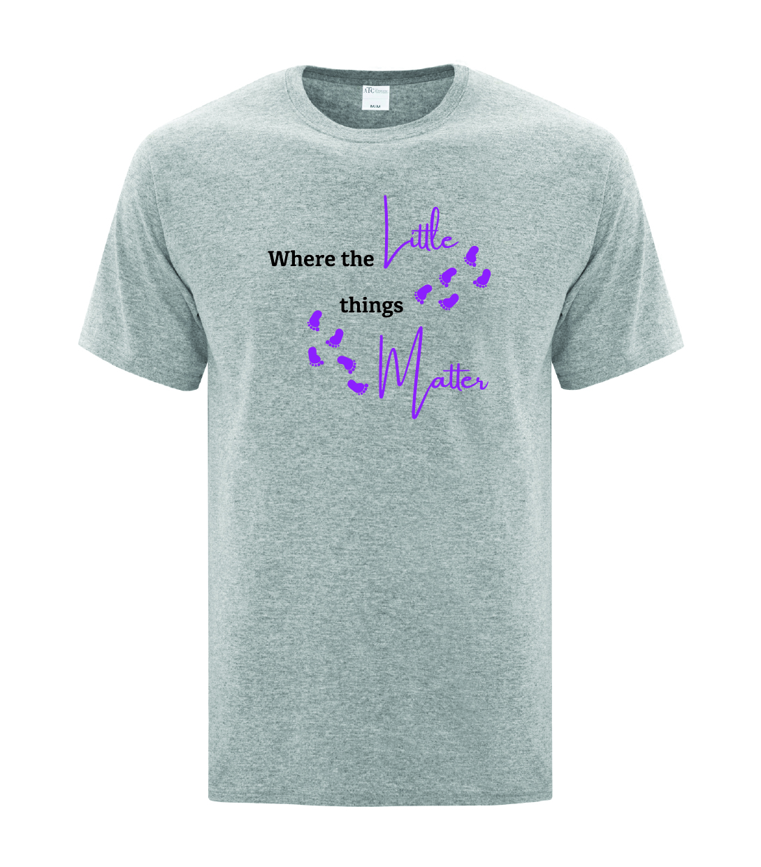 Youth/Adult Little Things | Grey T-Shirt | Sunnybrook NICU