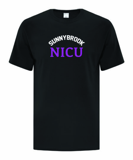 Youth/Adult Black T-Shirt | Sunnybrook NICU