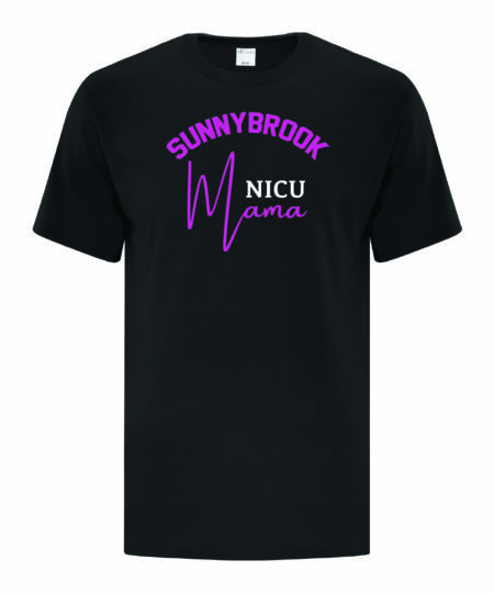 Adult Mama | Black T-Shirt | Sunnybrook NICU